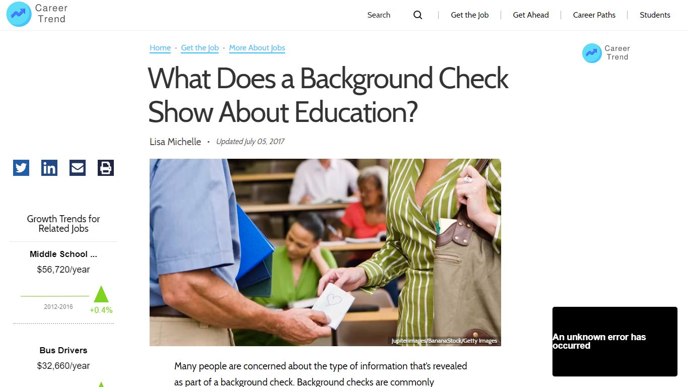 What Does a Background Check Show About Education?